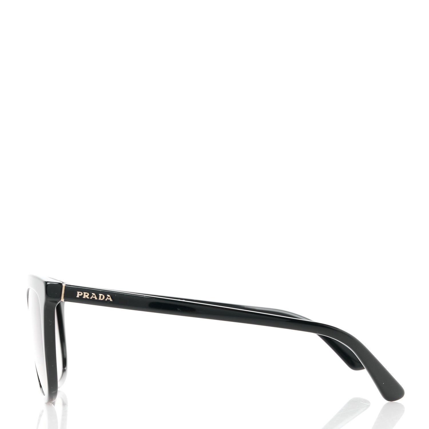 Prada Acetate Pillow Cat Eye Sunglasses SPR 03X Black 3 of 8