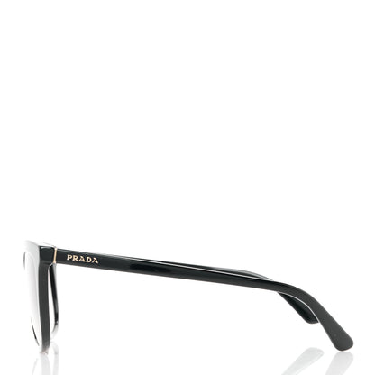 Prada Acetate Pillow Cat Eye Sunglasses SPR 03X Black 3 of 8