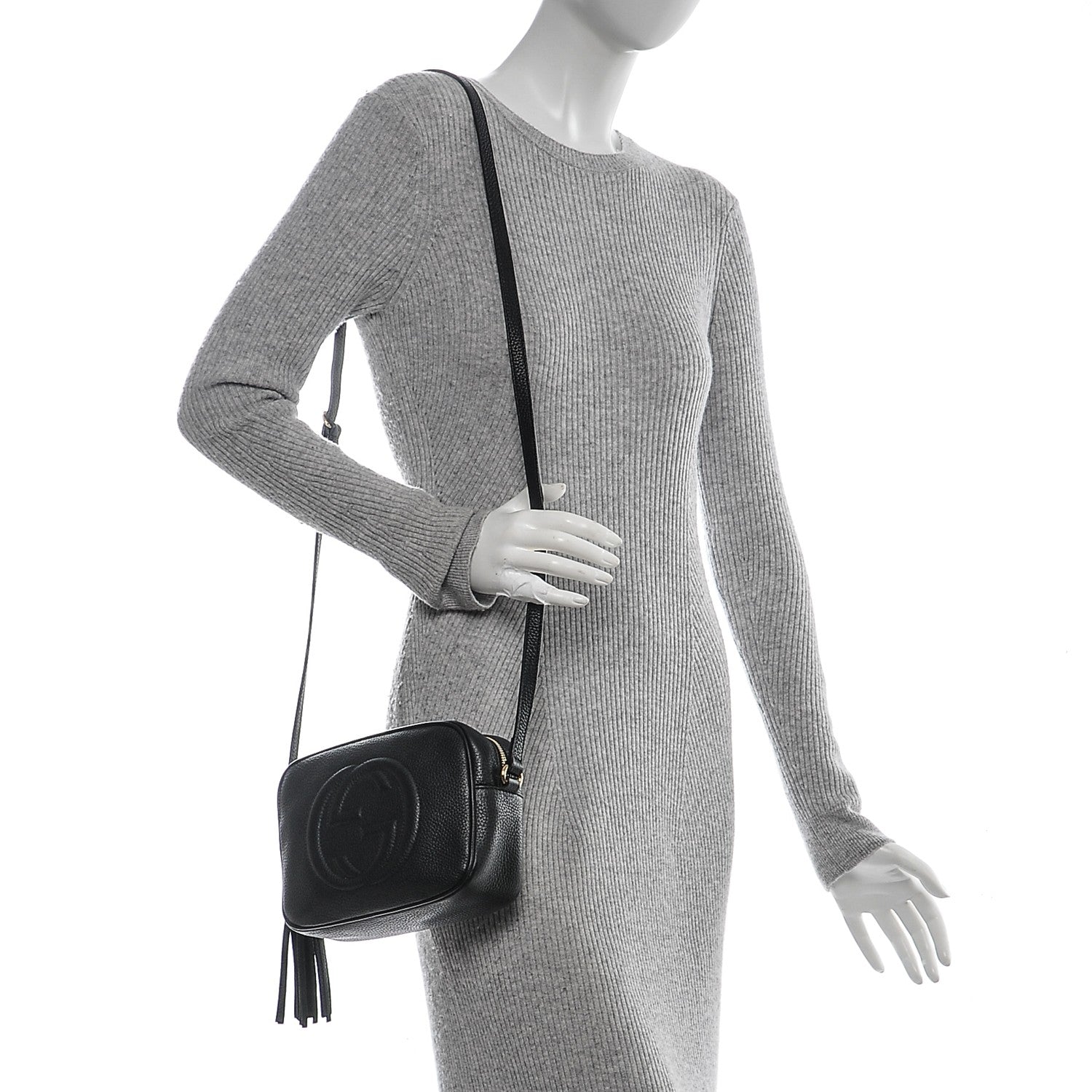Gucci Pebbled Calfskin Small Soho Disco Bag Black 2 of 6