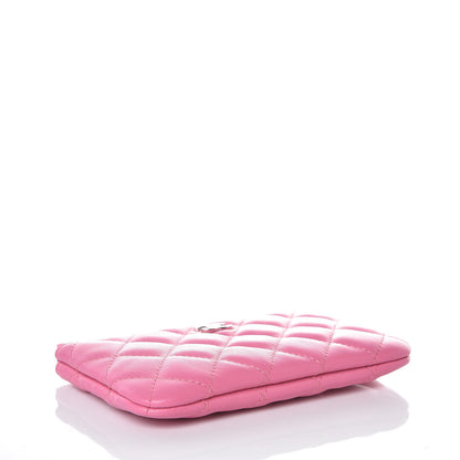 Chanel Lambskin Quilted Small Cosmetic Case Pink 4 of 8