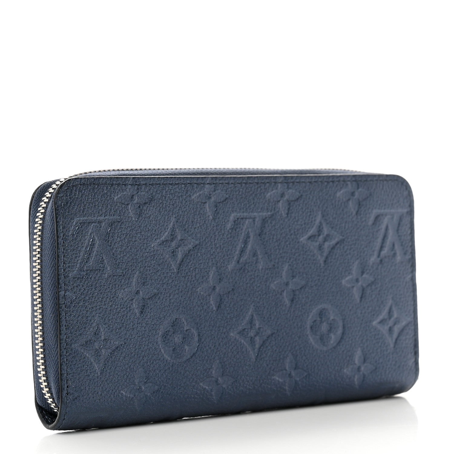 Louis Vuitton Metallic Empreinte Monogram Zippy Wallet Navy Nacre 2 of 6