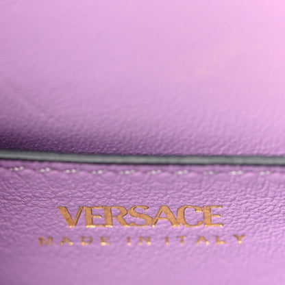 Versace Calfskin Medusa Small Top Handle Handbag Lilac 6 of 8