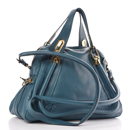 Chloe Calfskin Medium Paraty Peacock Blue 4 of 17