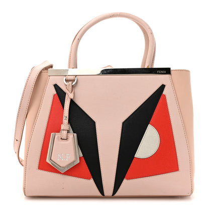 Fendi Vitello Elite Monster Petite 2Jours Tote Rosa Plaster 1 of 21