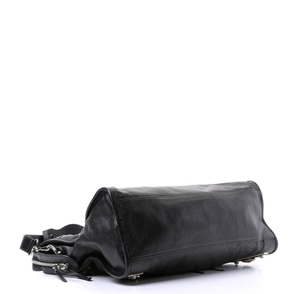 Balenciaga Chevre Silver Metallic Edge Hardware City Black 3 of 5