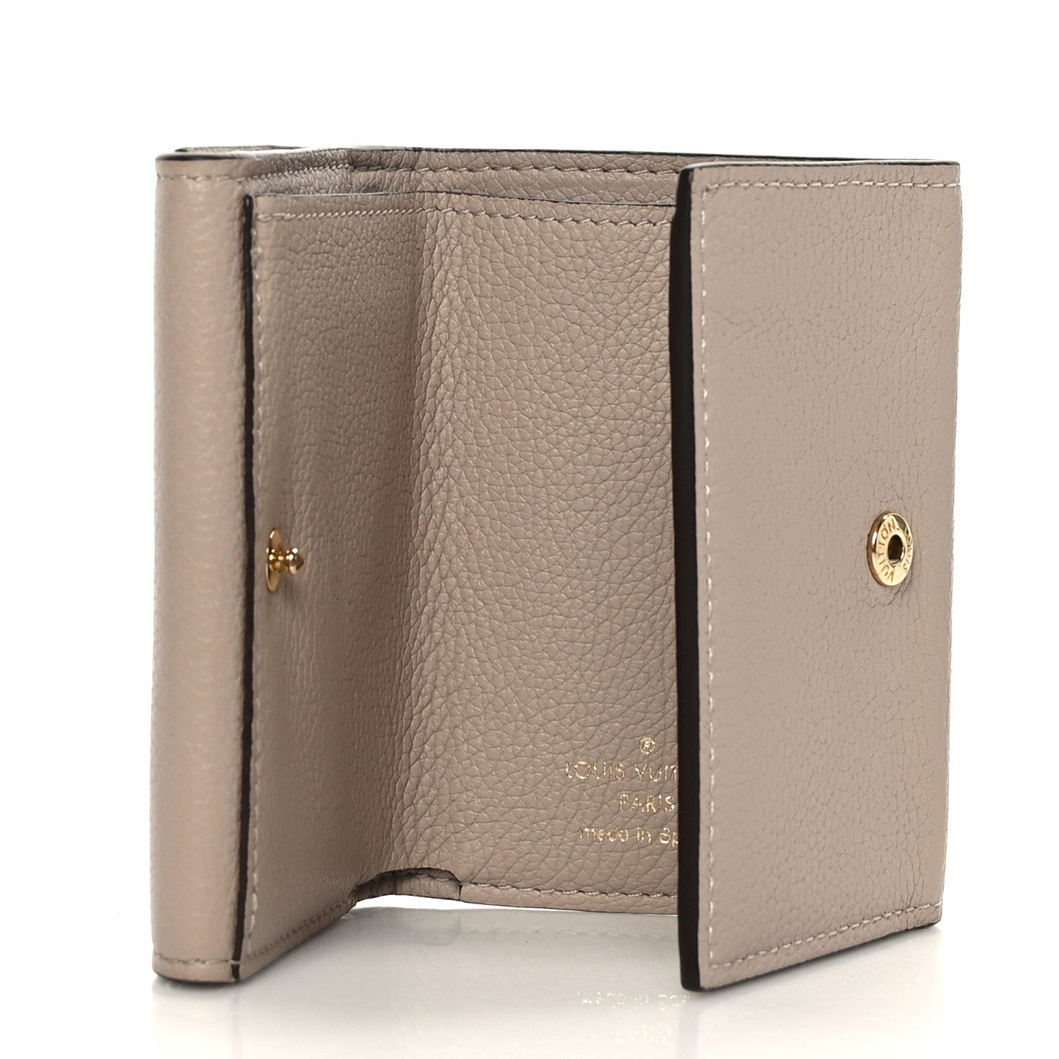 Louis Vuitton Calfskin Lockmini Wallet Greige 5 of 7