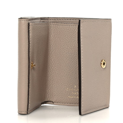 Louis Vuitton Calfskin Lockmini Wallet Greige 5 of 7