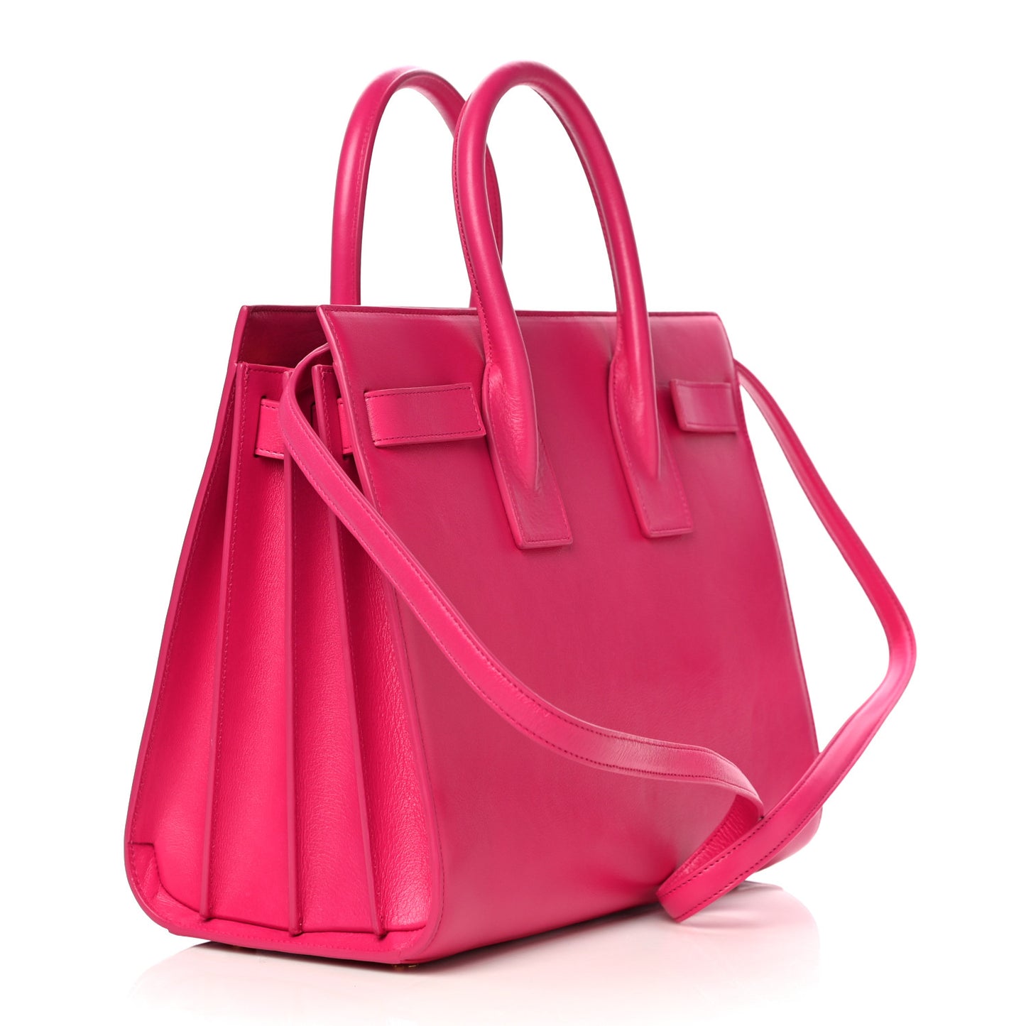 Calfskin Small Sac De Jour Lipstick Fuchsia