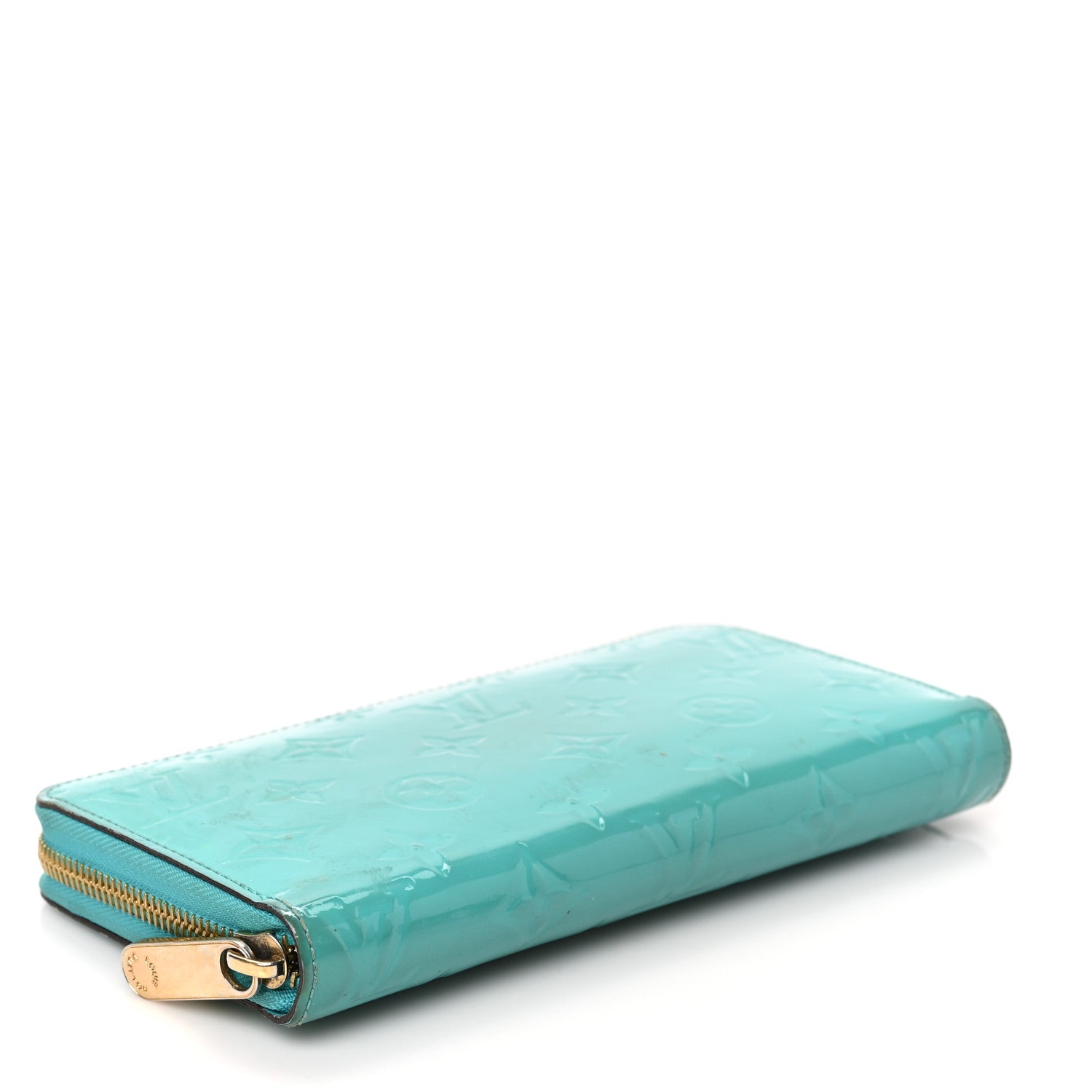 Louis Vuitton Vernis Zippy Wallet Bleu Lagon 4 of 9