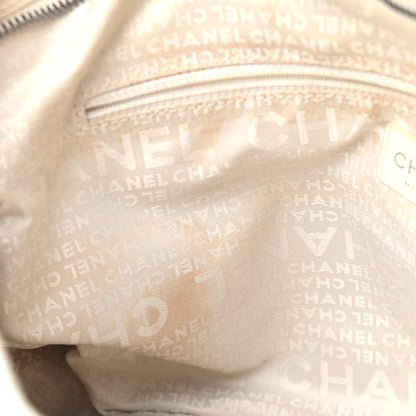 Chanel Caviar Square Stitched Satchel White 5 of 5