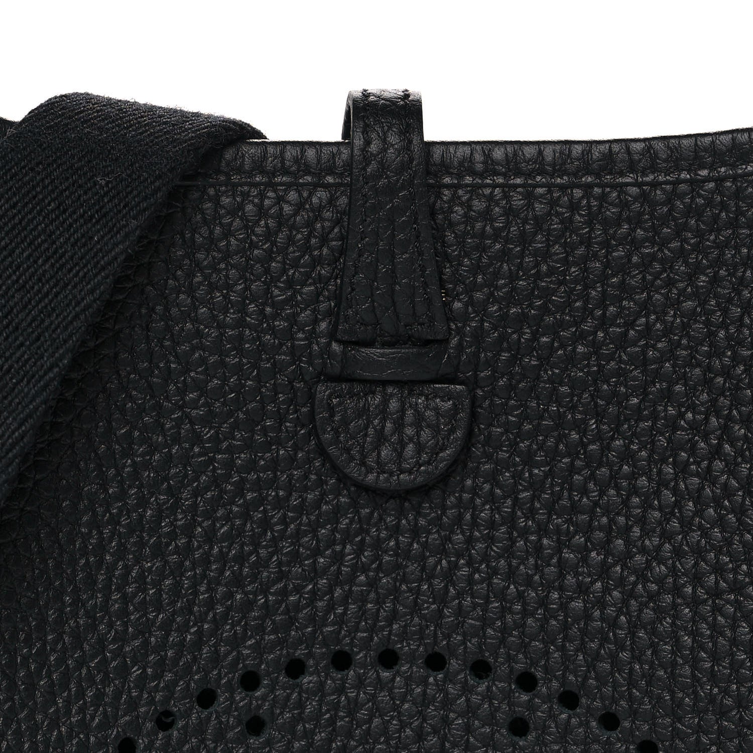 Hermes Taurillon Clemence Evelyne TPM Black 10 of 11