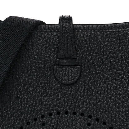 Hermes Taurillon Clemence Evelyne TPM Black 10 of 11