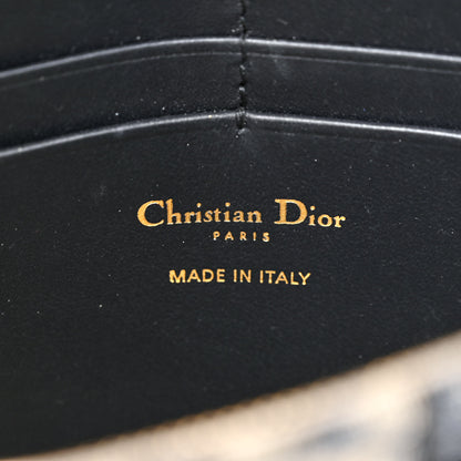 Christian Dior Oblique Saddle Chain Pouch Blue 6 of 13