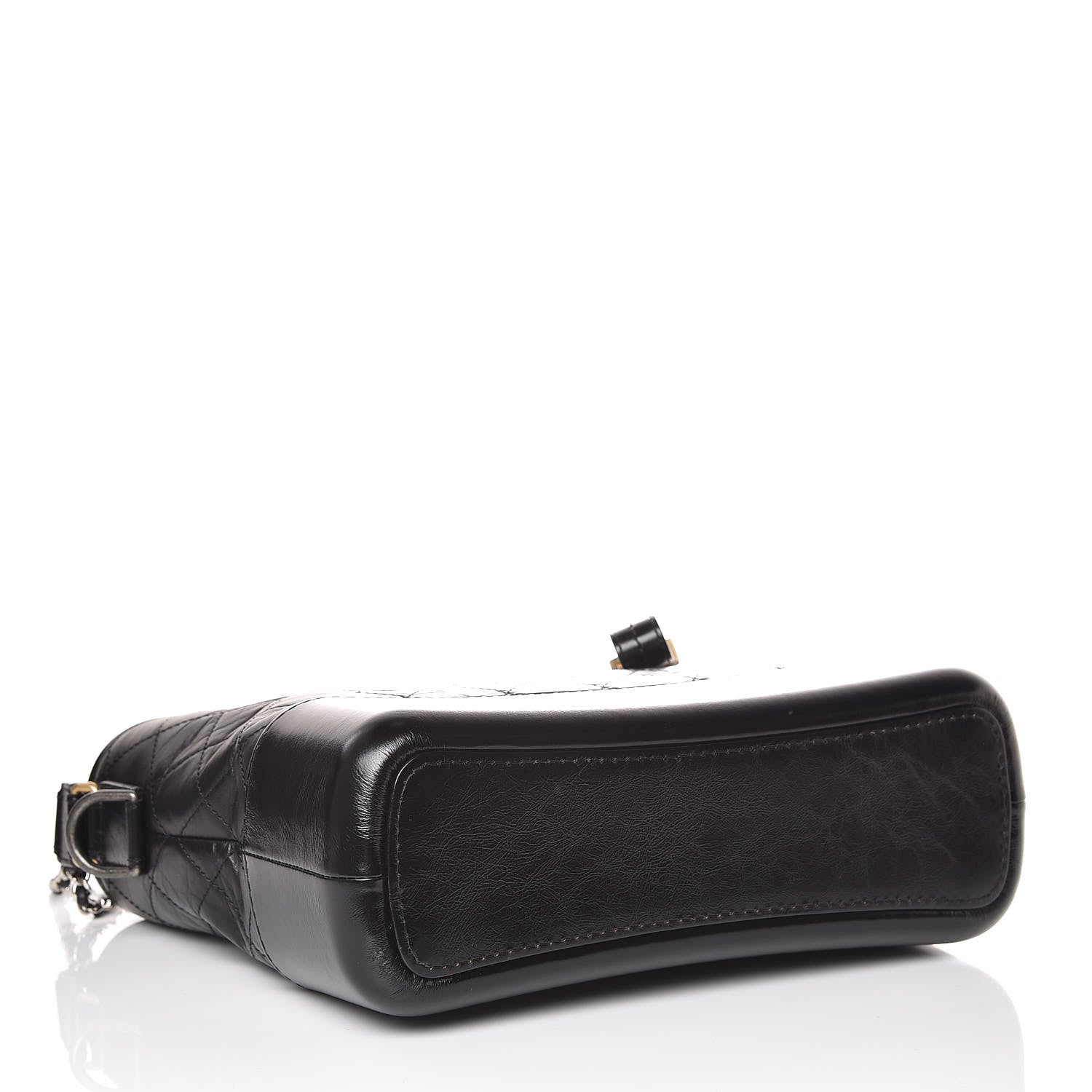 Chanel Aged Calfskin Quilted Medium Gabrielle Hobo Black 5 of 11