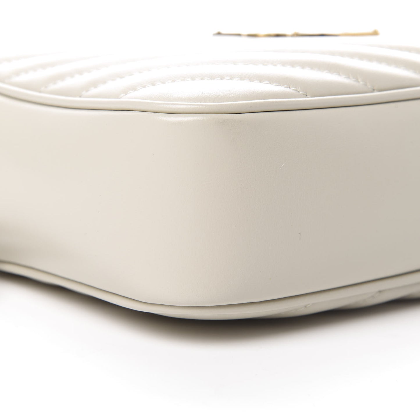 Calfskin Matelasse Monogram Lou Camera Bag Crema Soft