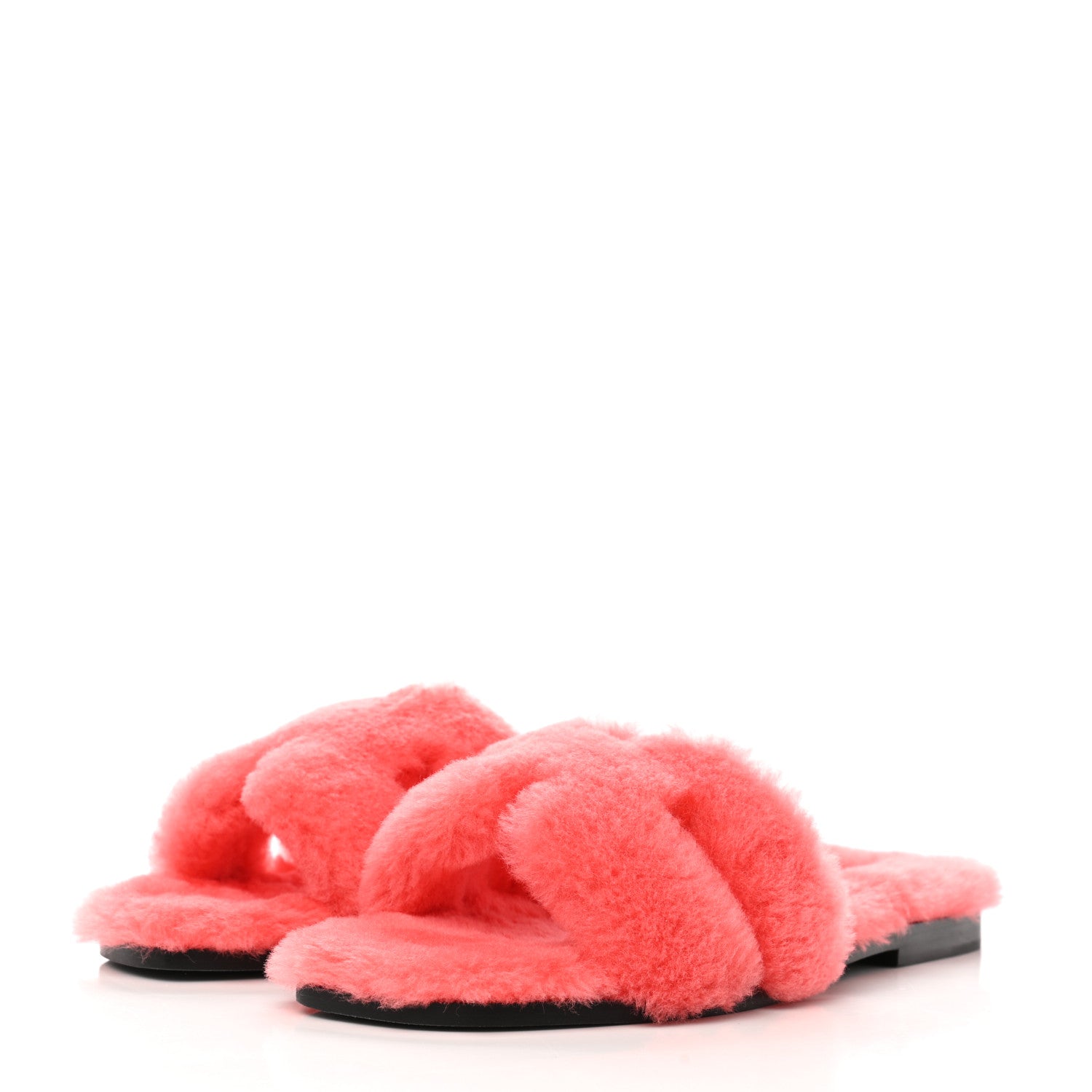 Hermes Woolskin Oran Sandals 41 Rose Du Desert 3 of 8