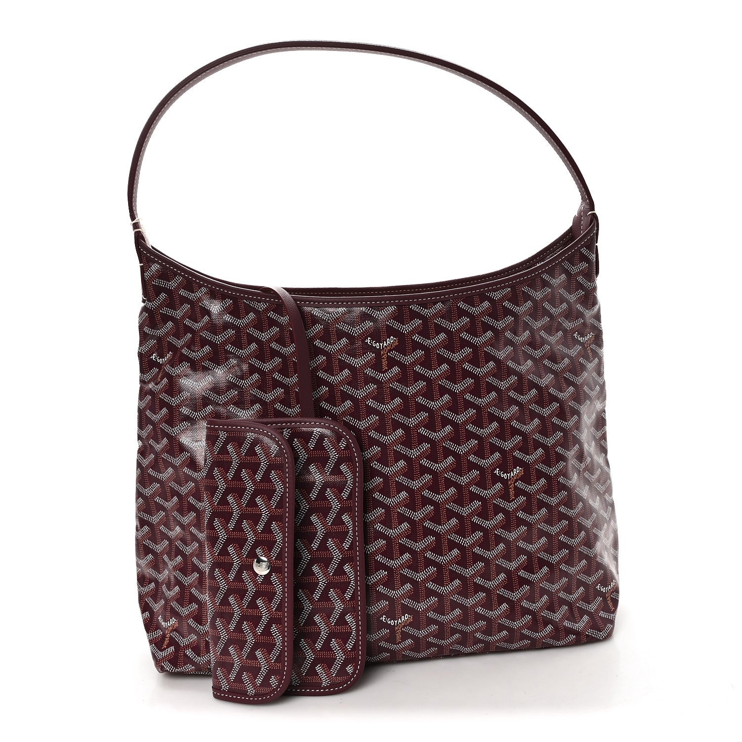 Goyard Goyardine Boheme Hobo Burgundy 3 of 11