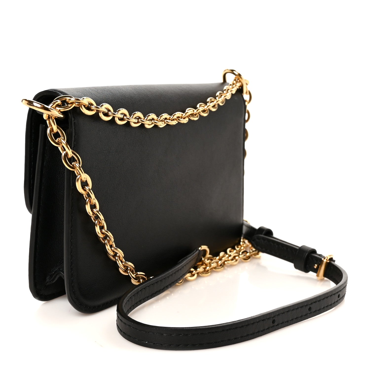 Louis Vuitton Calfskin LV Bloom Wallet On Chain Black 3 of 9