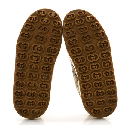 Gucci GG Monogram Womens 1977 Tennis Platform 52mm Sneakers 39 Beige Ebony Mystic White 5 of 9