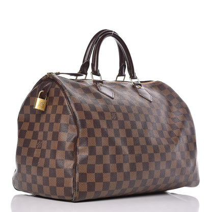 Louis Vuitton Damier Ebene Speedy 35 3 of 21