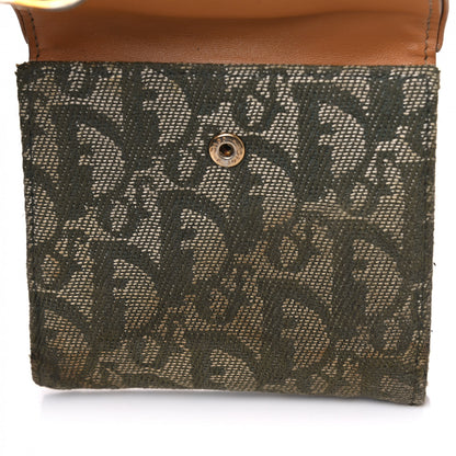 Christian Dior Monogram Compact Saddle Wallet Green 12 of 13