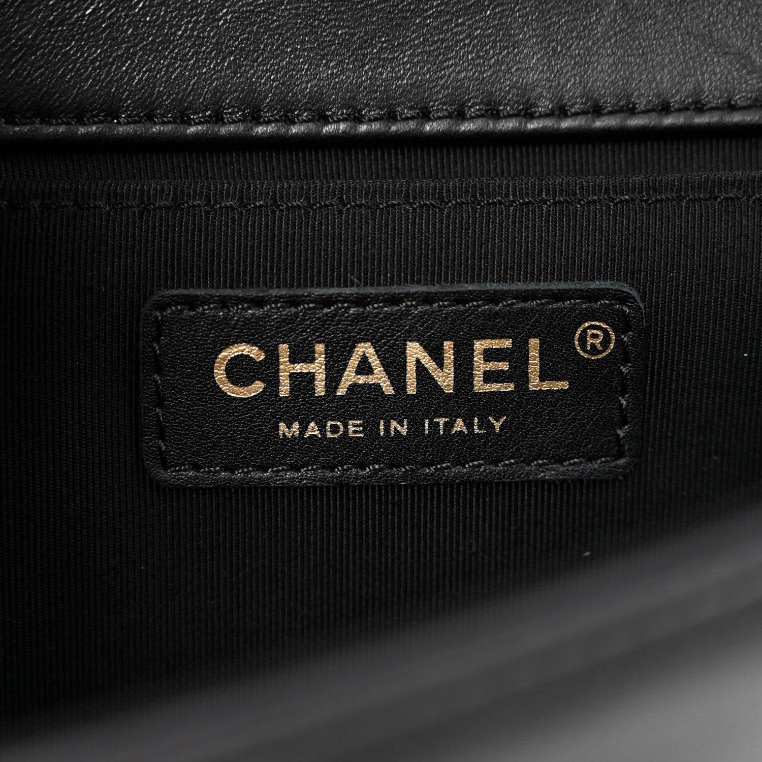 Chanel Calfskin Chevron Quilted Medium Boy Flap Black 6 of 11