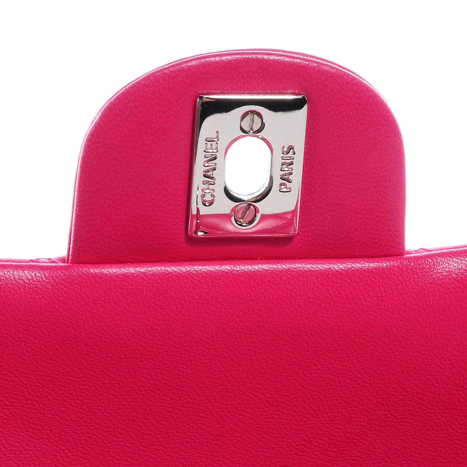 Chanel Lambskin Quilted Mini Flap Dark Pink 6 of 9
