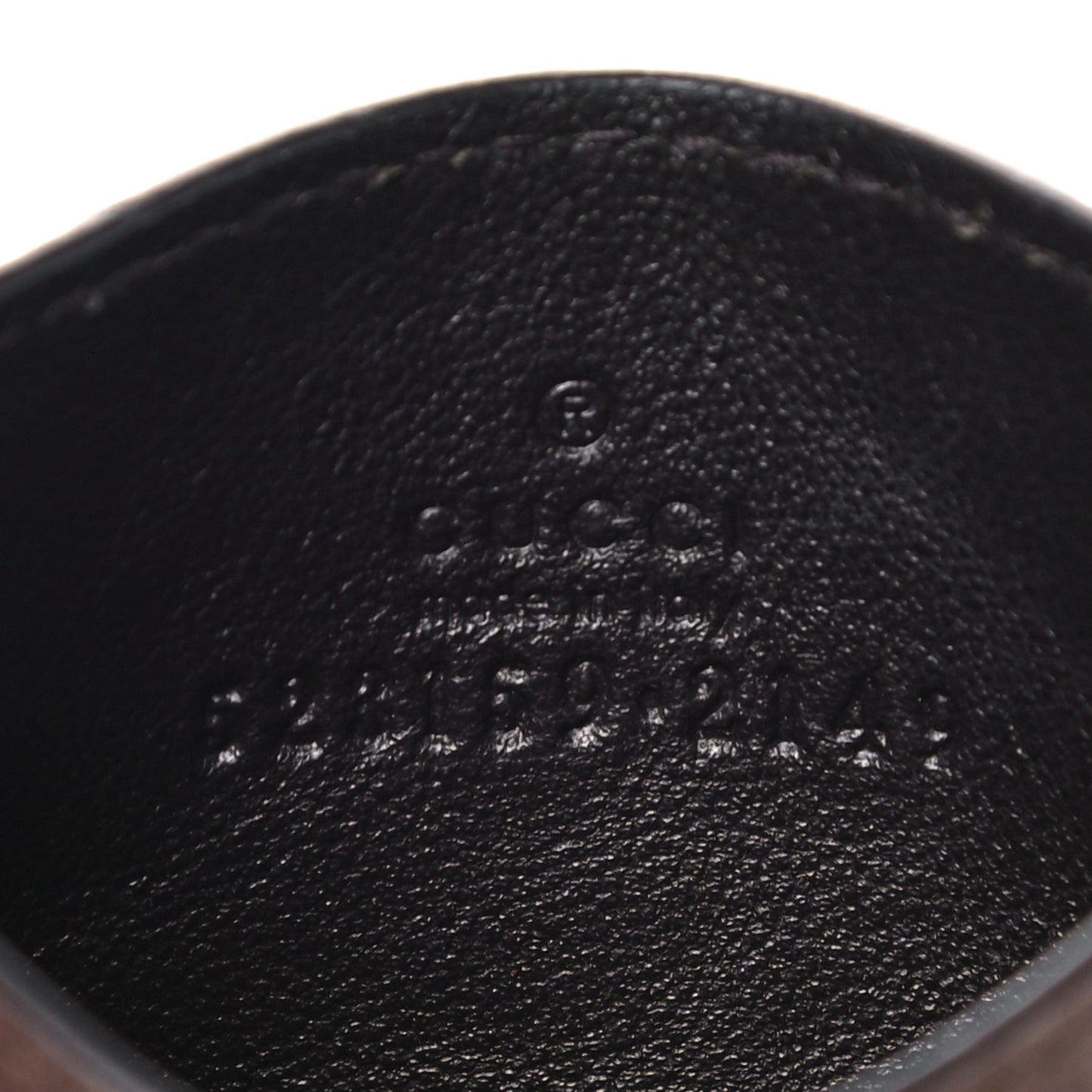 GG Supreme Monogram Ophidia Card Holder Brown