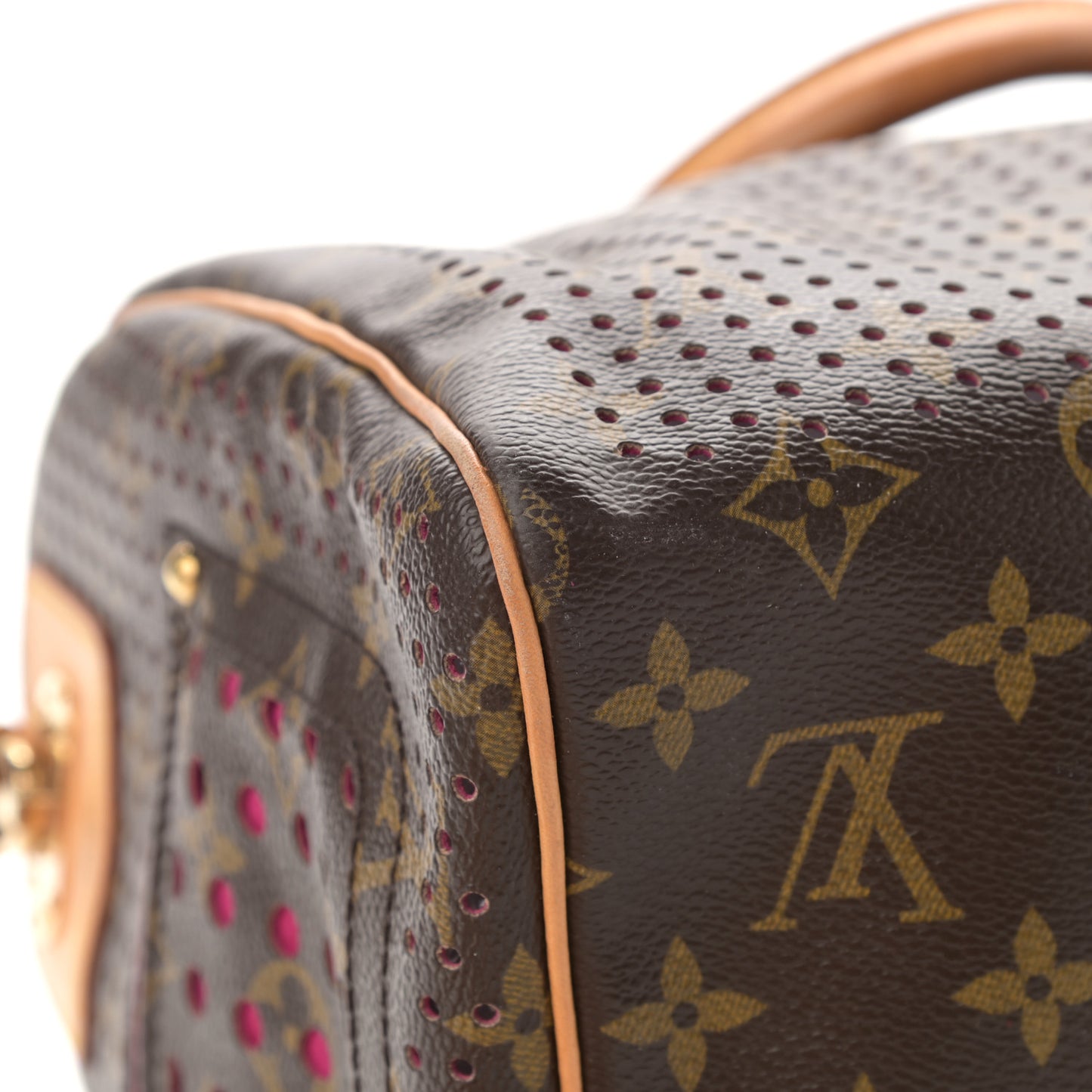 Monogram Perforated Speedy 30 Fuchsia