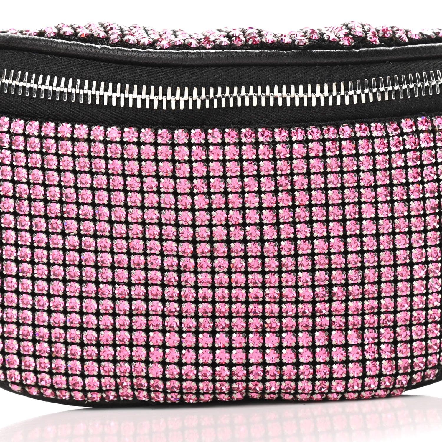Alexander Wang Rhinestone Mesh Mini Attica Belt Bag Prism Pink 7 of 9
