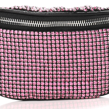 Alexander Wang Rhinestone Mesh Mini Attica Belt Bag Prism Pink 7 of 9