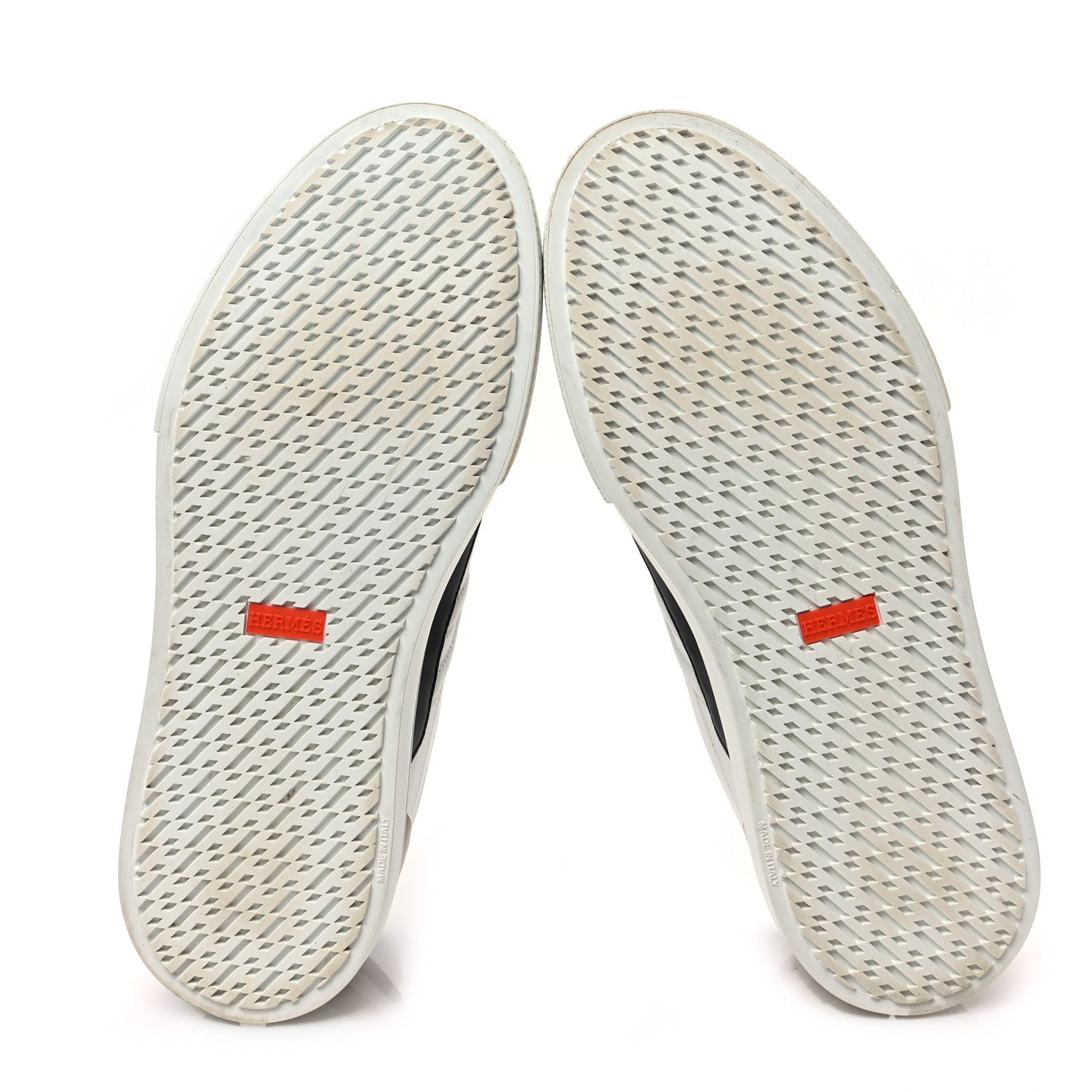 Hermes Calfskin Deep Sneakers 42 White Naturel Black 6 of 8