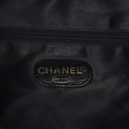 Chanel Suede Quilted Drawstring Backpack Black 8 of 9