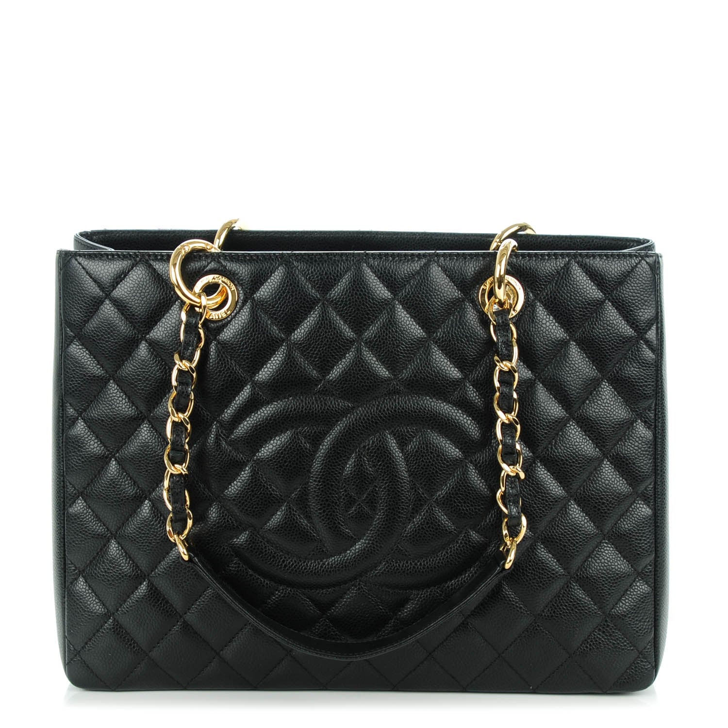 Chanel Caviar Quilted Grand Shopping Tote GST Black 1 of 7