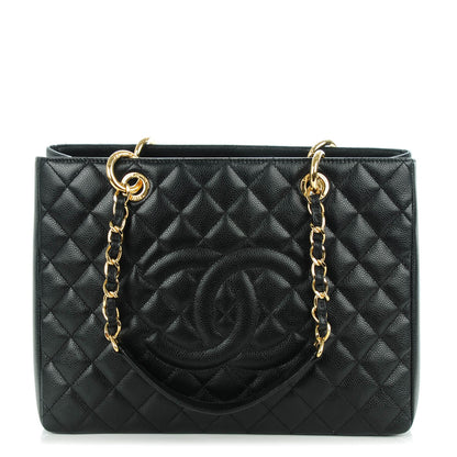 Chanel Caviar Quilted Grand Shopping Tote GST Black 1 of 7