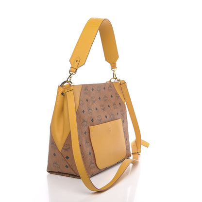 MCM Visetos Medium Klara Hobo Cognac Yellow 4 of 10