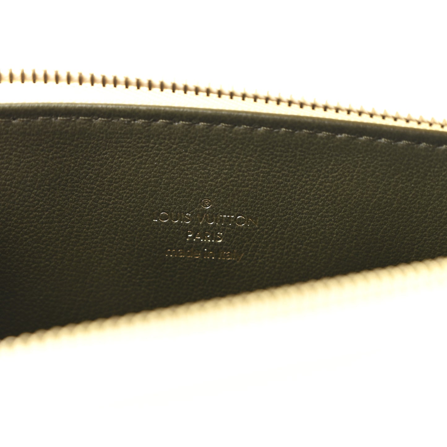 Lambskin Embossed Monogram Coussin PM Cream