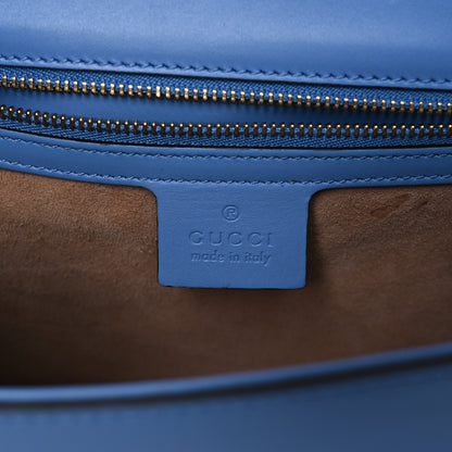 Gucci Calfskin Small Sylvie Shoulder Bag Clear Sky Blue 6 of 11