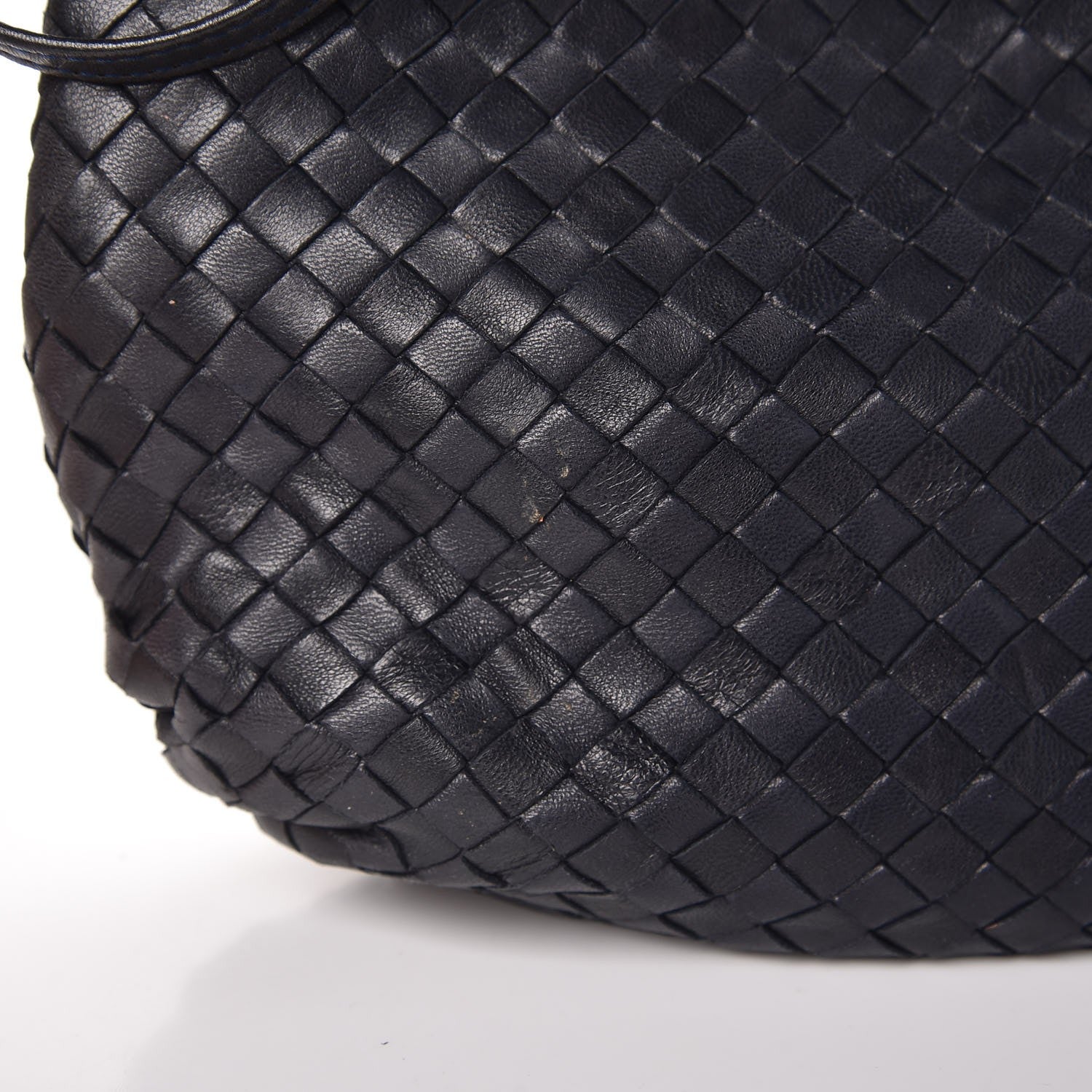 Bottega Veneta Nappa Intrecciato Small Shoulder Bag Navy Blue 7 of 8