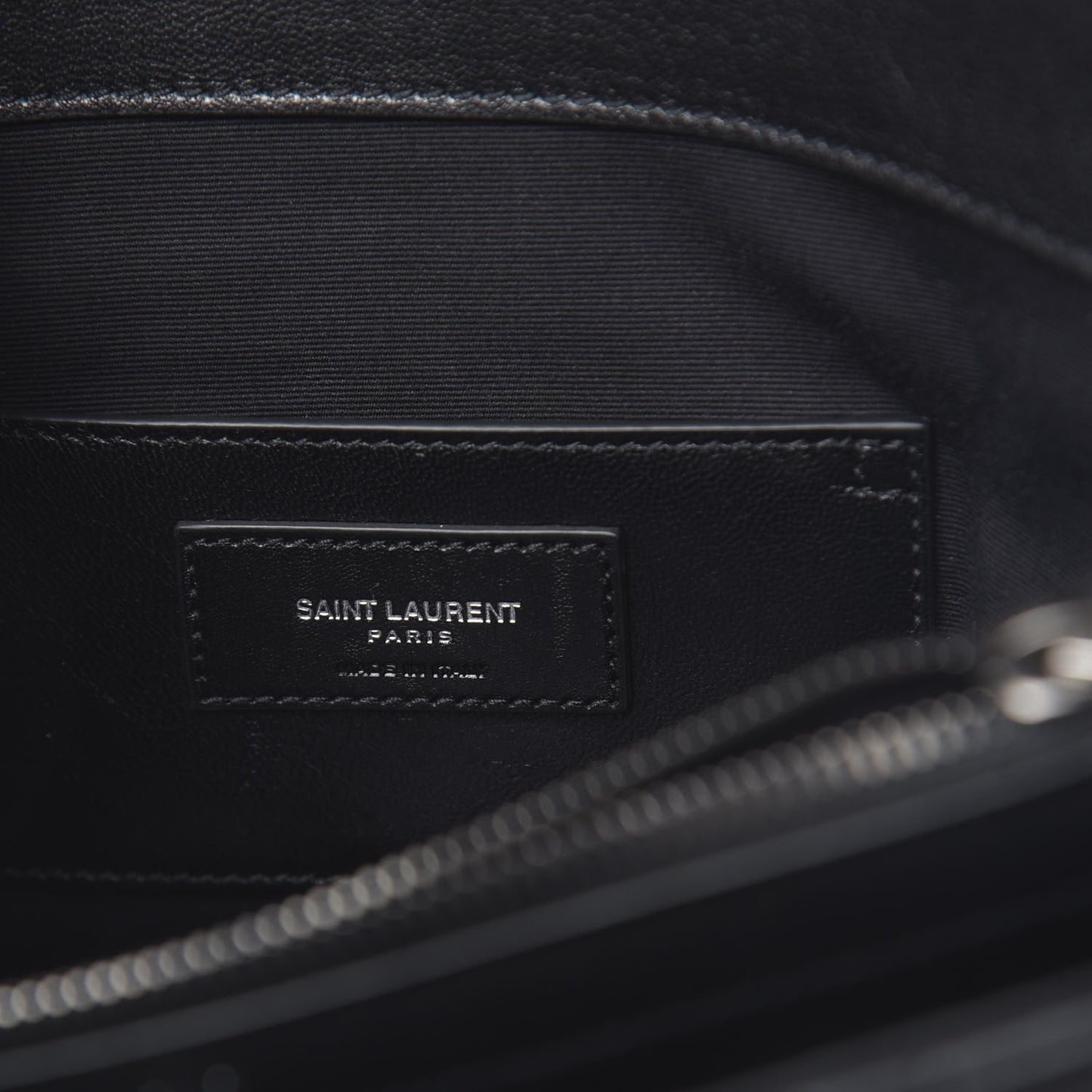 Calfskin Mixed Matelasse Triquilt Large Monogram Satchel Black