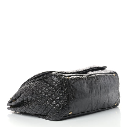 Chanel Vinyl XXL Rock and Chain Flap Black 3 of 8