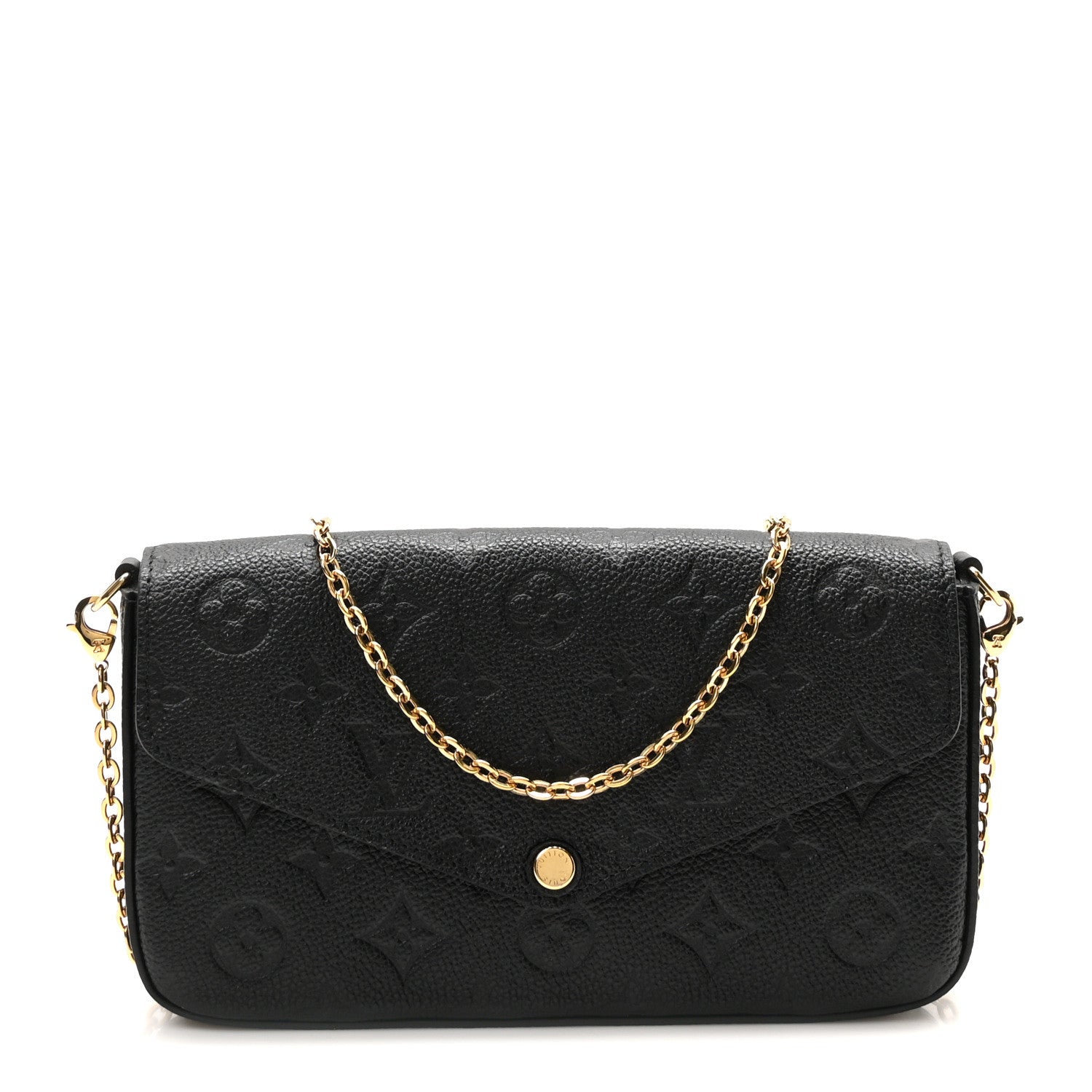 Louis Vuitton Empreinte Pochette Felicie Chain Wallet Black 1 of 9