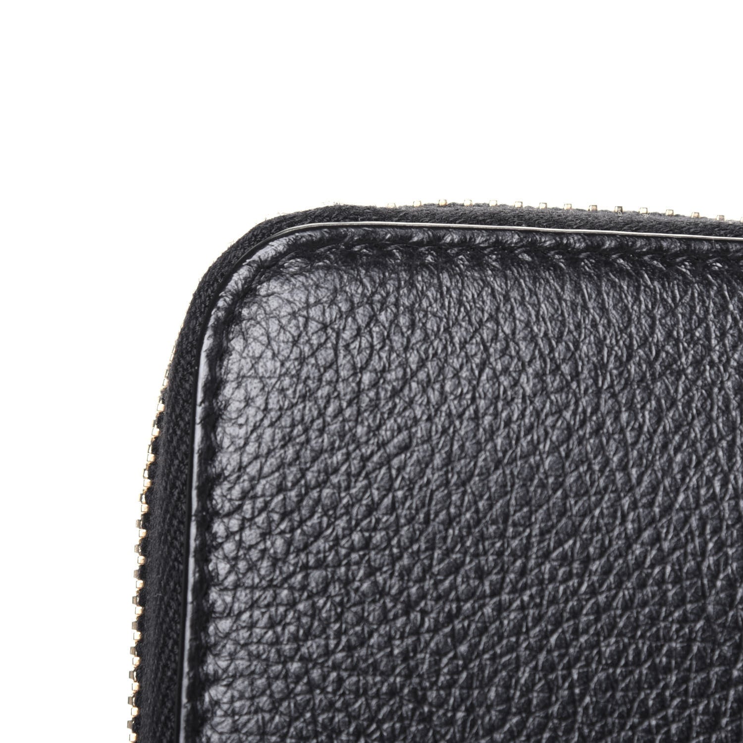 Saint Laurent Grained Calfskin Zip Around Wallet Black 30 of 32