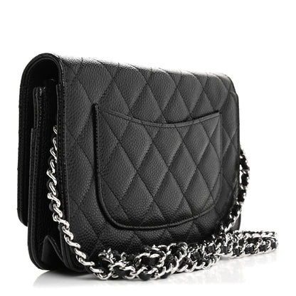 Chanel Caviar Quilted Wallet on Chain WOC Black 3 of 11