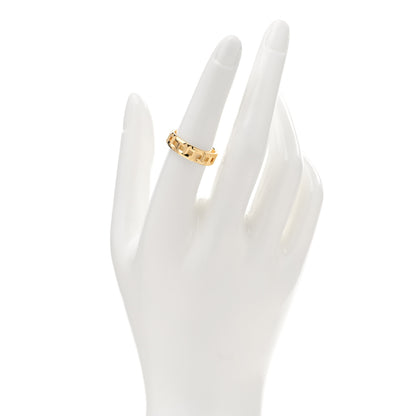Tiffany 18K Yellow Gold Wide T True Ring 54 7 2 of 5