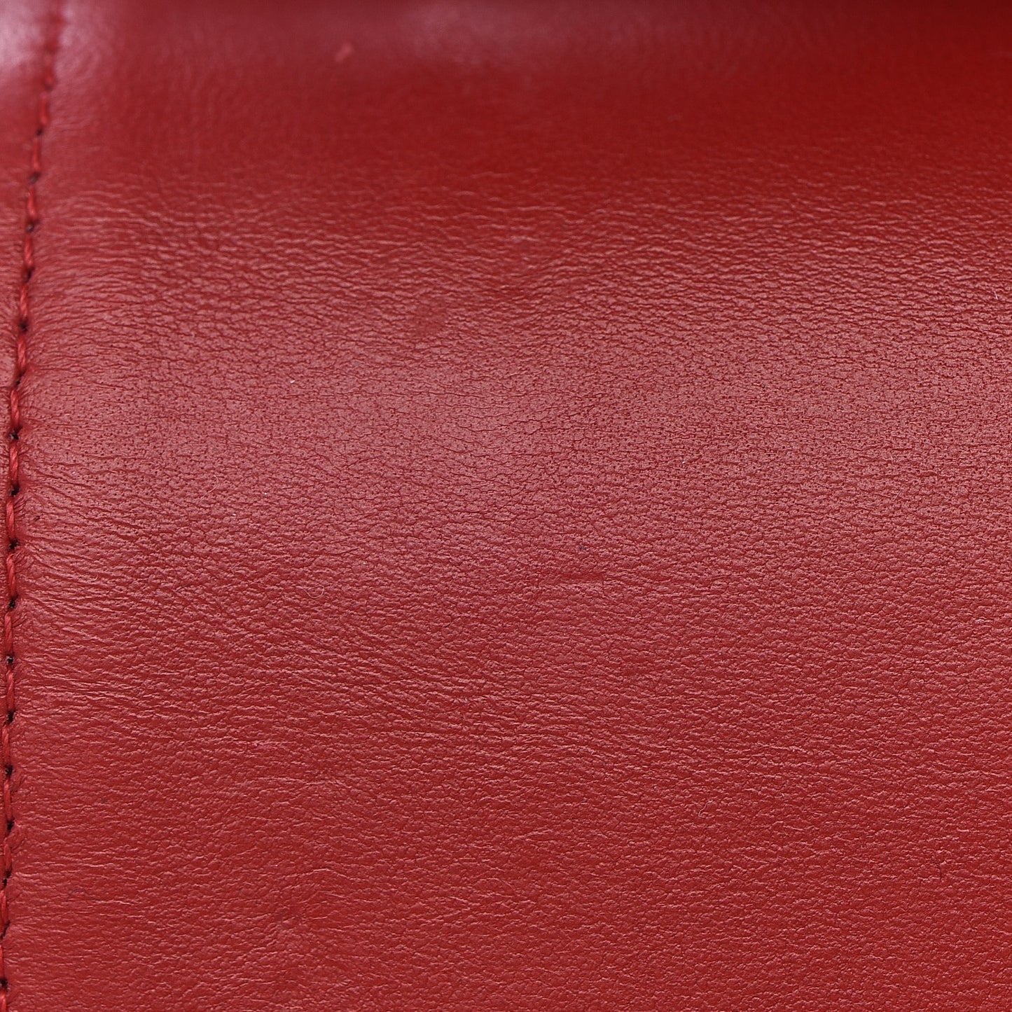 Lambskin Chevron Quilted Jumbo Double Flap Dark Red