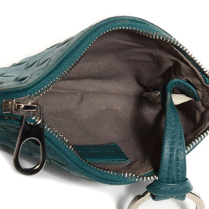 Bottega Veneta Nappa Intrecciato Key Case Teal 6 of 9