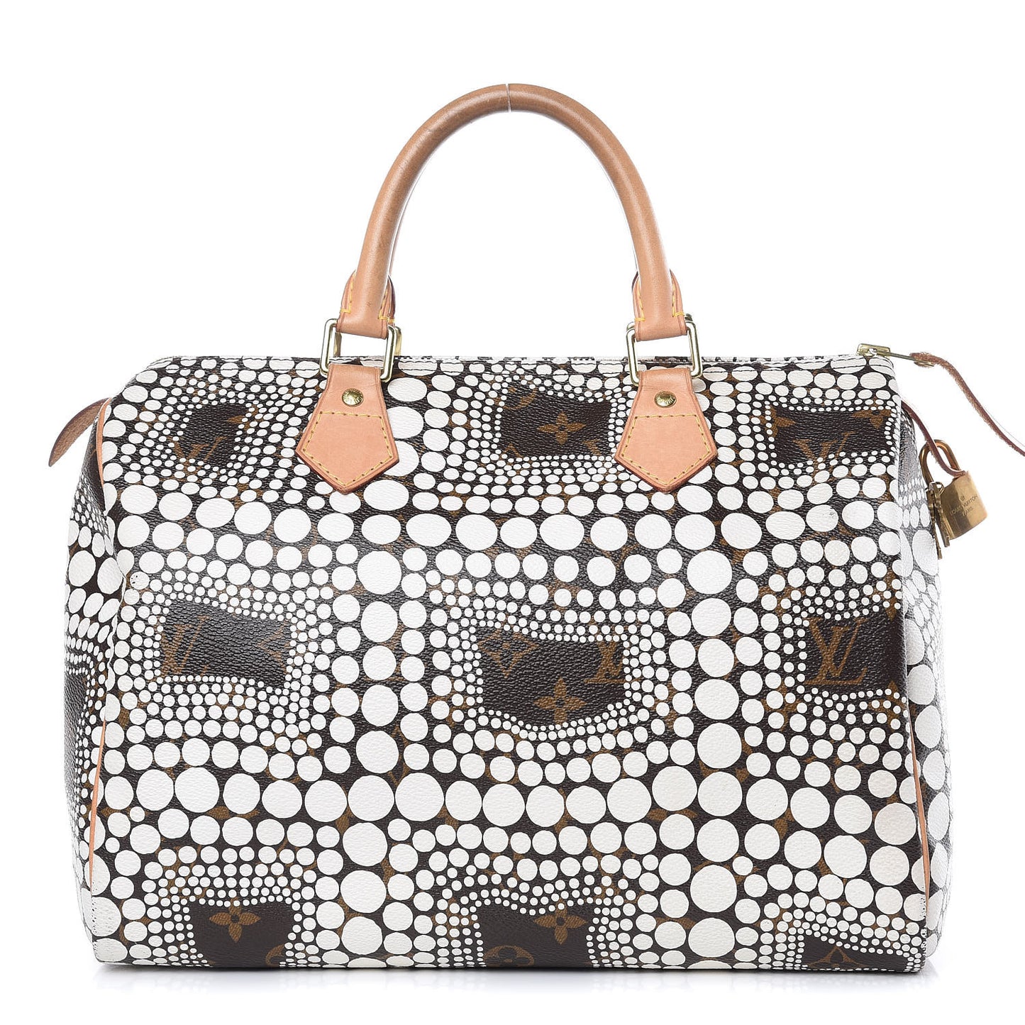 Monogram Kusama Town Speedy 30 White