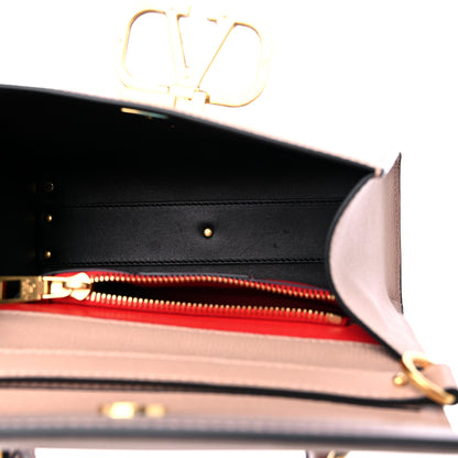 Valentino Garavani Grainy Calfskin Small VSling Top Handle Bag Poudre 5 of 9