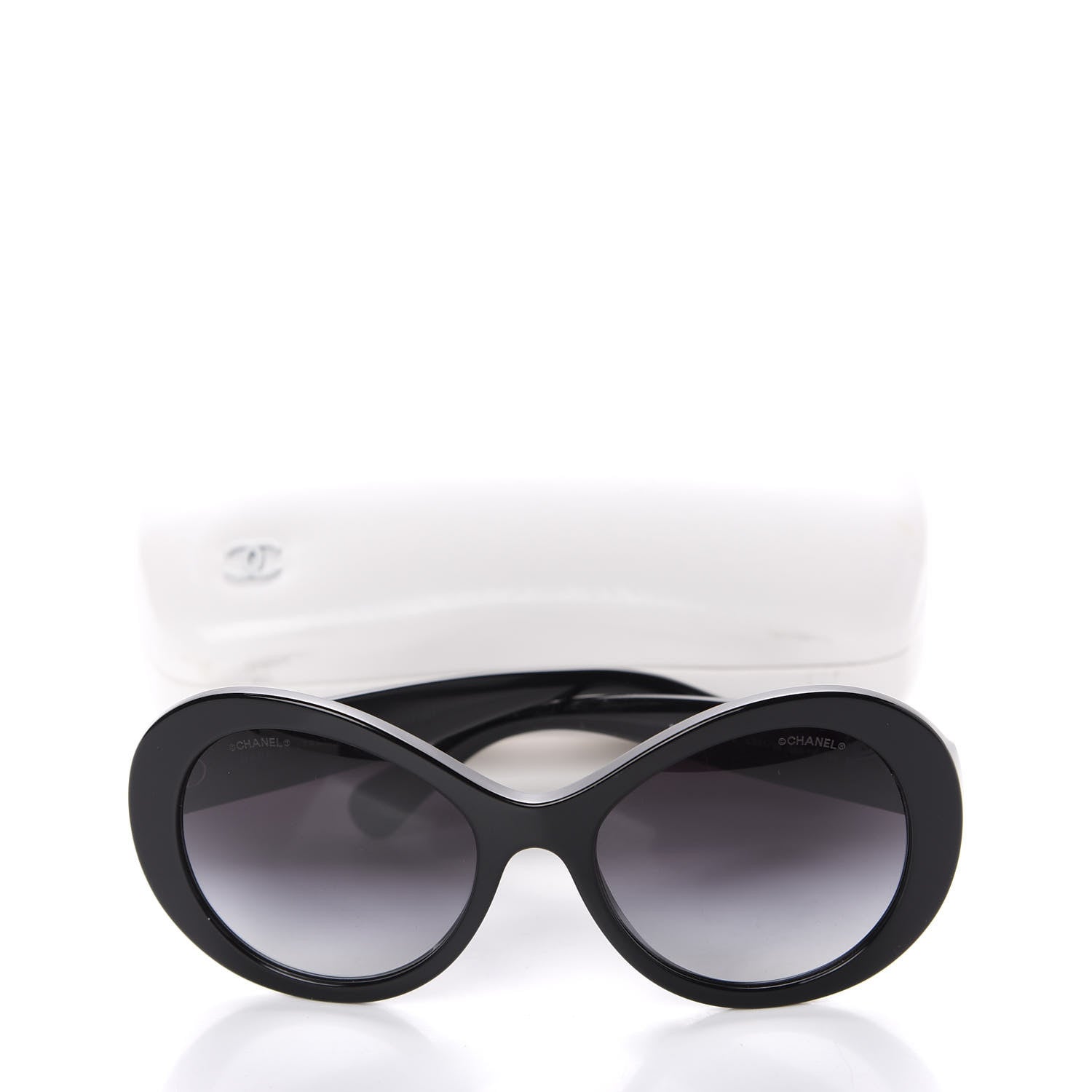 Chanel Oval CC Sunglasses 5372 Black 7 of 7